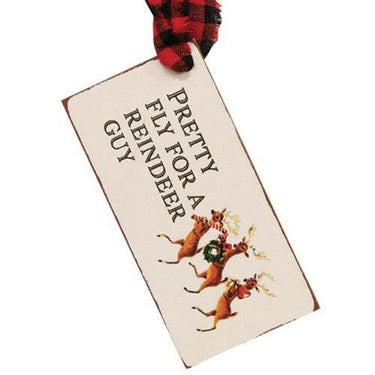 4 Set Christmas Present Wooden Gift Tags - The Fox Decor